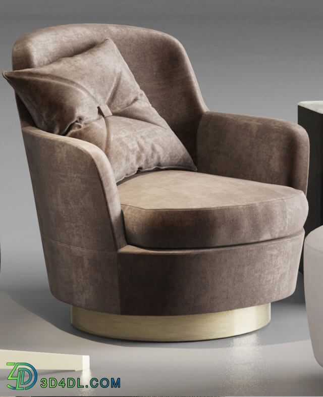 Other - Minotti Jacques Armchair and Pouf
