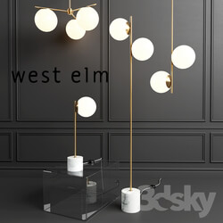 Floor lamp - WEST ELM Sphere Lamp 