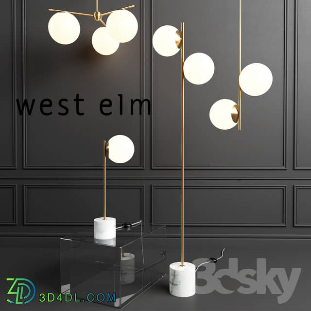 Floor lamp - WEST ELM Sphere Lamp