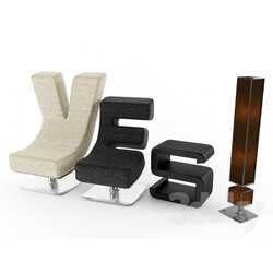 Office furniture - Set a chair_ bedside table and lamp _quot_YES_quot_ 