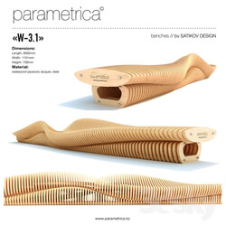 Other architectural elements - The parametric bench _Parametrica Bench W-3.1_ 
