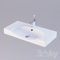 Wash basin - Sanita Luxe Infinity 75 washbasin 