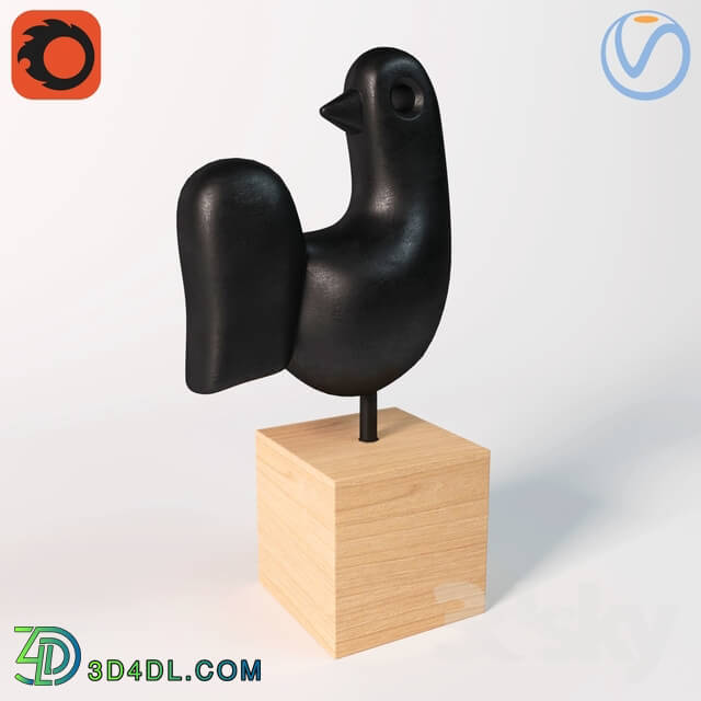 Decorative set - decor bird