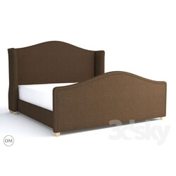 Bed - Athena king size bed 5008k Brown 
