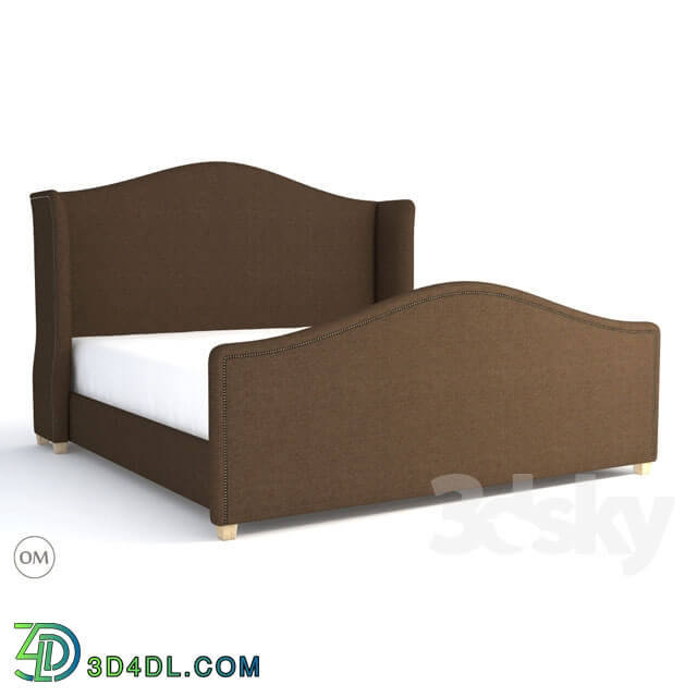 Bed - Athena king size bed 5008k Brown