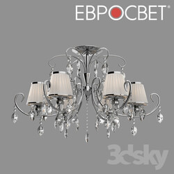 Ceiling light - OM Chandelier with crystal Eurosvet 10021_6 Rosalva 