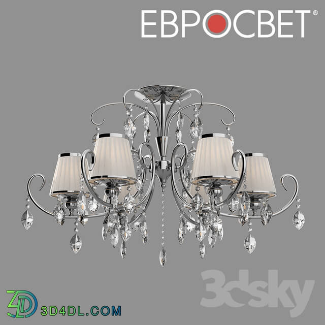 Ceiling light - OM Chandelier with crystal Eurosvet 10021_6 Rosalva