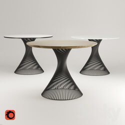 Table - Dining Table Spiral Dining Table 