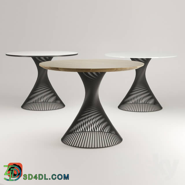 Table - Dining Table Spiral Dining Table