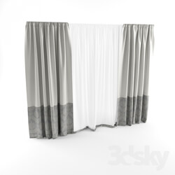 Curtain - Blind with decorated edges 