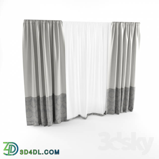 Curtain - Blind with decorated edges