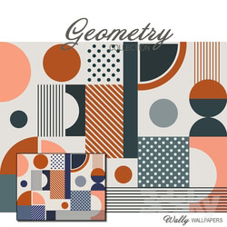 Wall covering - Wallpaper Geometry Bright 