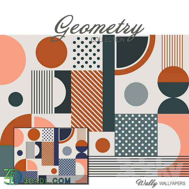 Wall covering - Wallpaper Geometry Bright