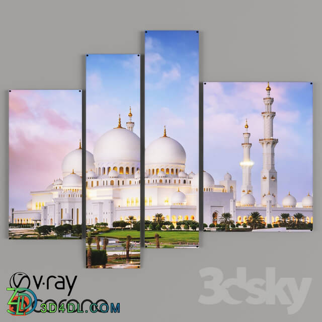 Frame - Masjid_ Mosque_ triptych_ picture_