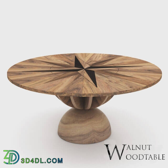 Table - Wood Table Windrose