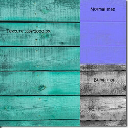 Wood - The faded turquoise board 