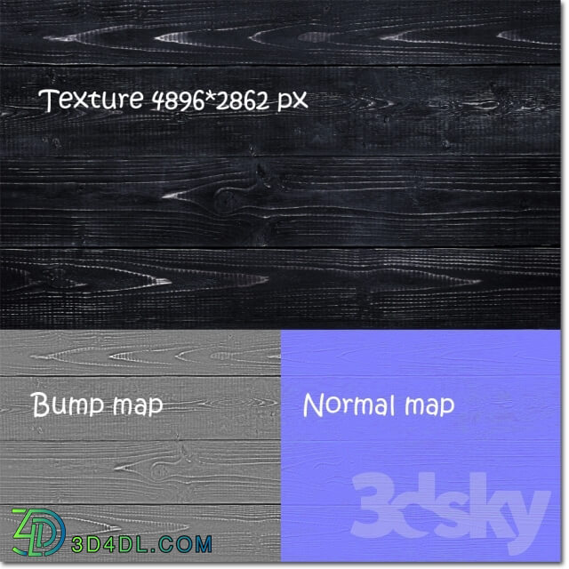 Wood - Texture black bars zavoskovannyh