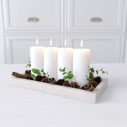 Decorative set - Decorative set _quot_Forest candle_quot_ 