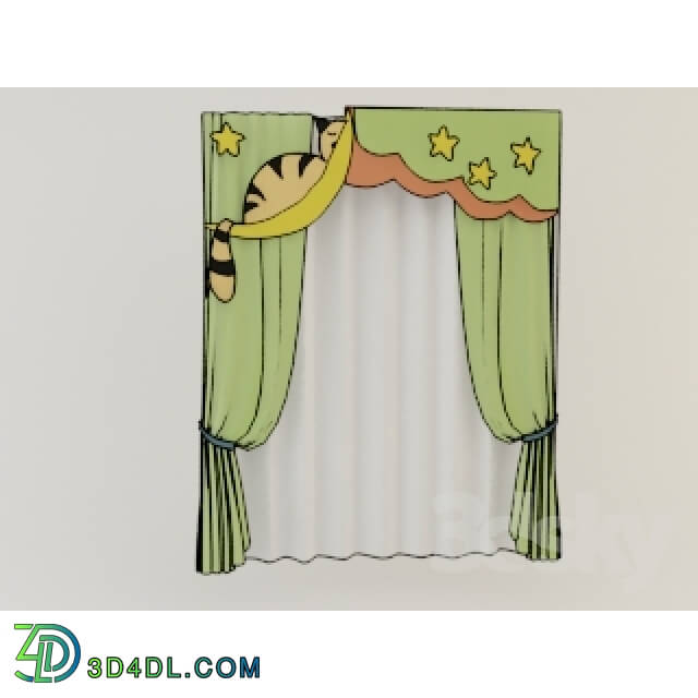 Curtain - slat for child cat