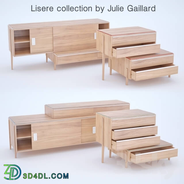 Sideboard _ Chest of drawer - Lisere furniture collection by Julie Gaillard