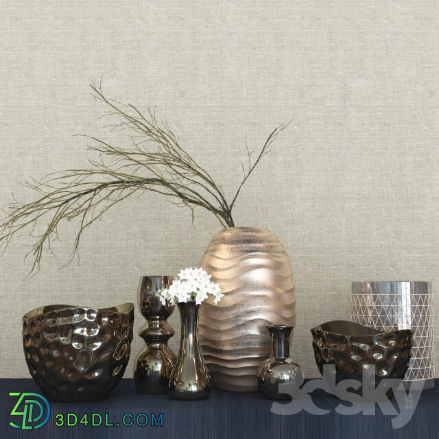 Vase - Decor set Kelly Hoppen 4 _ decorative set