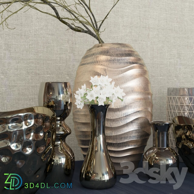 Vase - Decor set Kelly Hoppen 4 _ decorative set