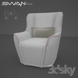 Arm chair - Chair Flora from Swan Italy 
