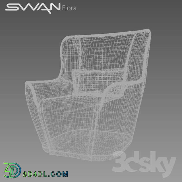 Arm chair - Chair Flora from Swan Italy