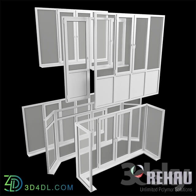 Windows - REHAU Euro-Design 60 options 1