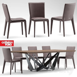 Table _ Chair - Table and chairs cattelan italia VITTORIA 