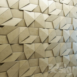 3D panel - 3d panel Origami 