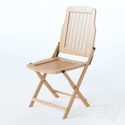 Chair - Wood Folding Chair 