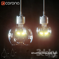 Ceiling light - _Tradition Mega Bulb light 