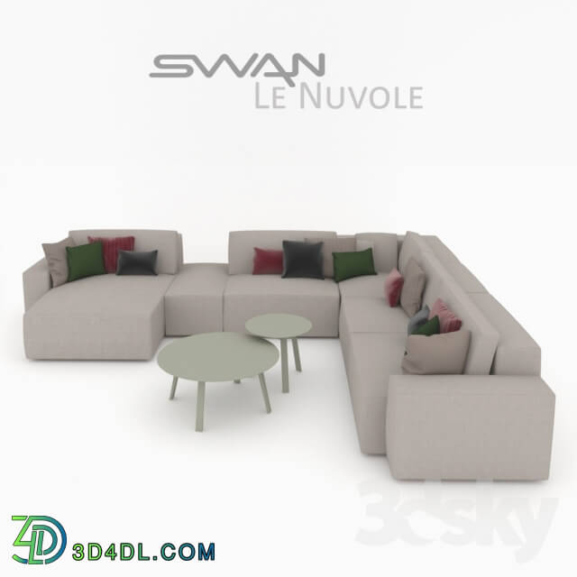 Sofa - Modular sofa SWAN Le Nuvole