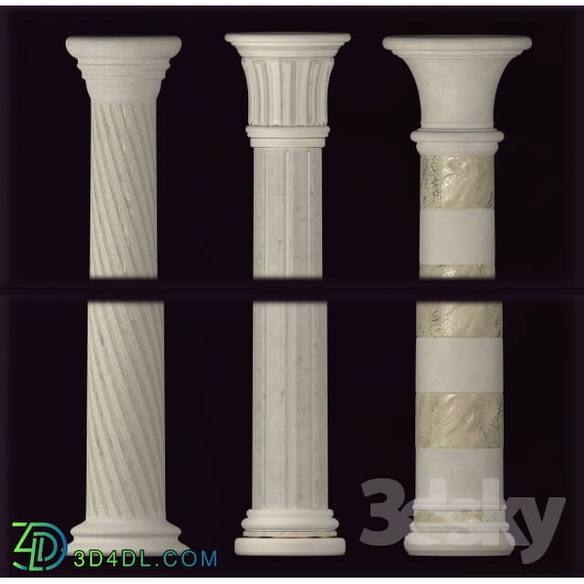 Decorative plaster - decorative Columns