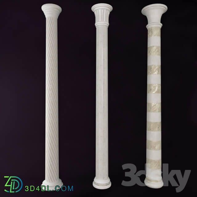 Decorative plaster - decorative Columns