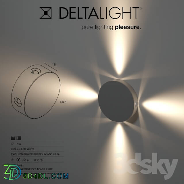 Spot light - Delta light_ PUK 4 WW_ 301 00 05