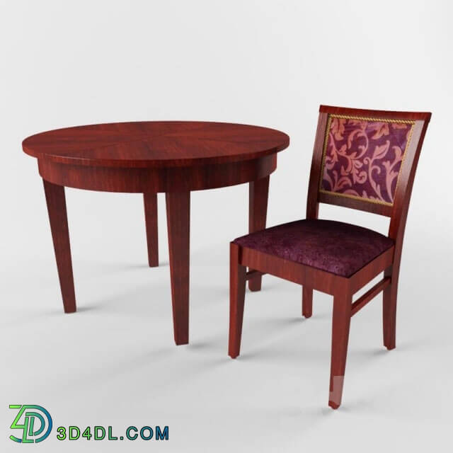 Table _ Chair - Classic table and chair