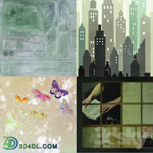 Wall covering - Wall_deco - Contemporary Wallpaper Pack 23