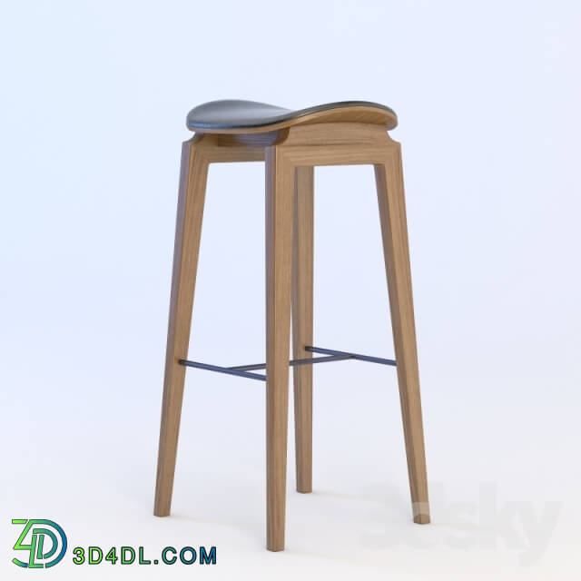 Chair - NY11 Bar Chair Walnut Leather