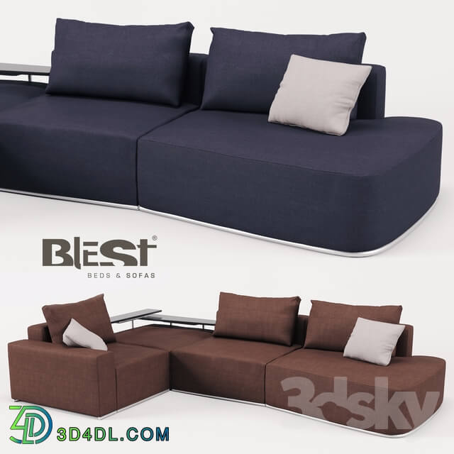 Sofa - OM Blank modular BL_101 in the configuration BMR _ 1TM-KPPR-1TMX _ TTML from the manufacturer Blest TM