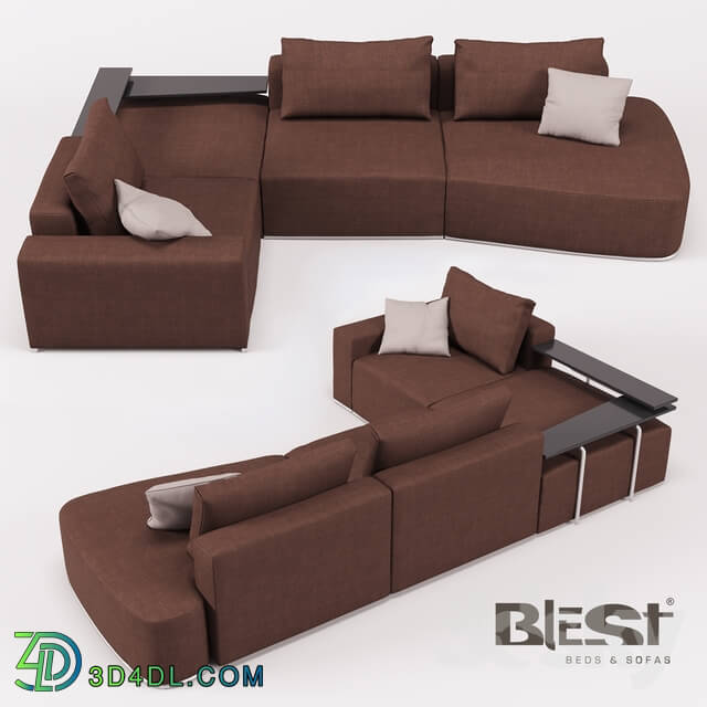 Sofa - OM Blank modular BL_101 in the configuration BMR _ 1TM-KPPR-1TMX _ TTML from the manufacturer Blest TM