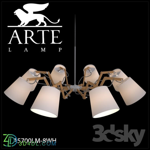 Ceiling light - Chandelier ArteLamp A5700LM-8WH