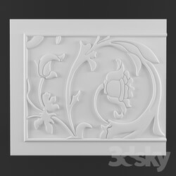 Decorative plaster - Cover _door_ Art Deco 