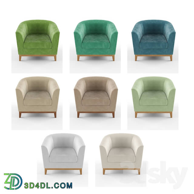 Arm chair - Sonia Sofa Single-Corona _ Vray