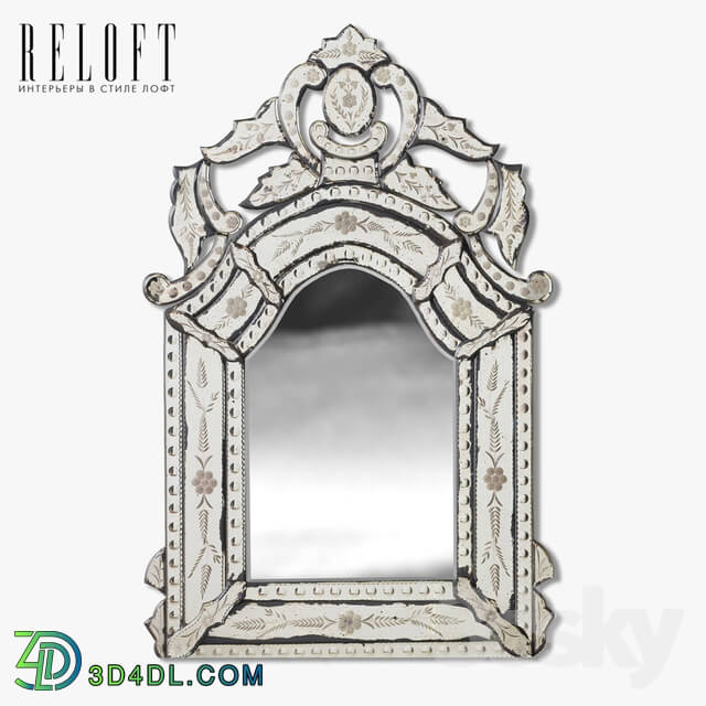 Mirror - Mirror Mirorr French Rococo Etched 107795 SIL