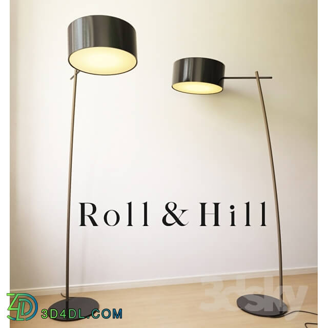 Floor lamp - roll and hill lamp