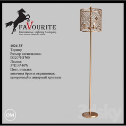Floor lamp - Favourite 1026-3F floor lamp 