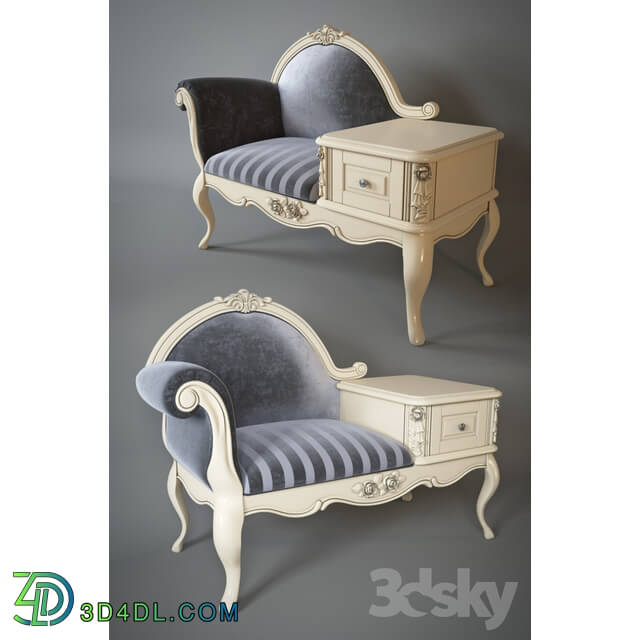 Arm chair - Armchair with telephone table Milano. 8802