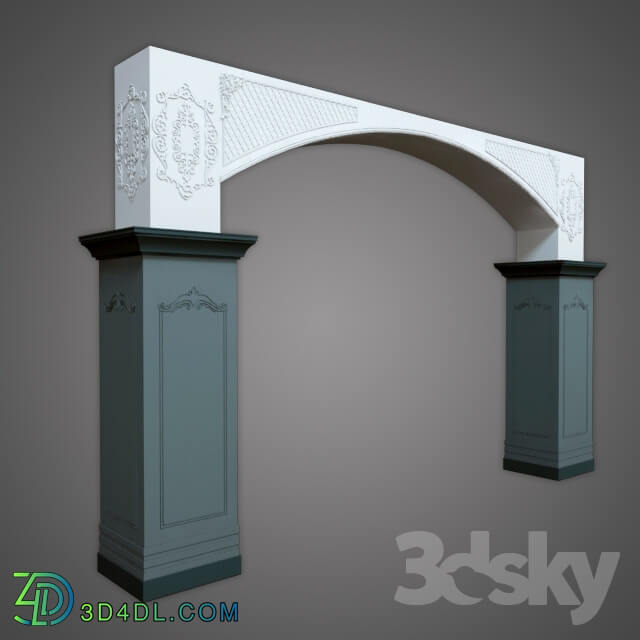 Decorative plaster - column belt